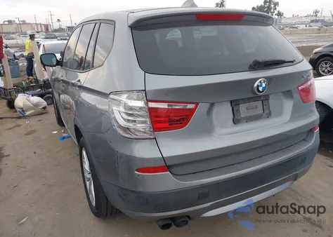2013 BMW X3 xDrive28I from USA, damaged, VIN 5UXWX9C54D0D08362